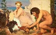 Jean-Leon Gerome Jeunes Grecs Faisant battre des coqus china oil painting artist